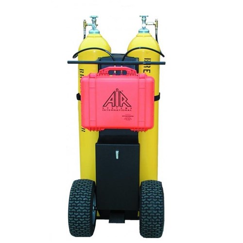 2-CYLINDER AIR CART W/ELECT. L/P ALARM