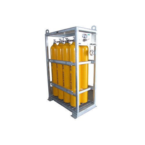 4-POSITION AIR CYLINDER RACK