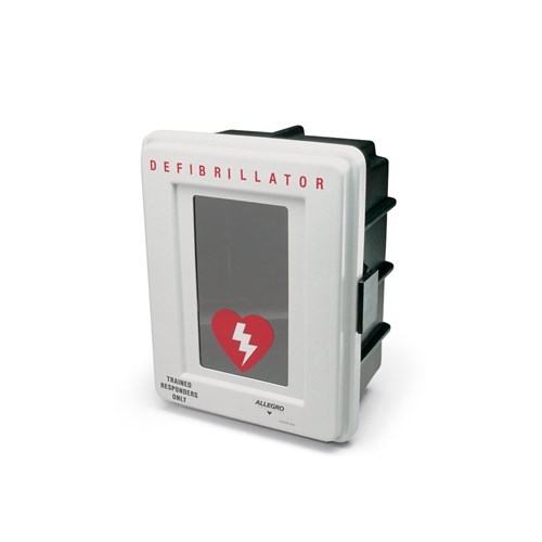 Plastic Defibrillator Wall Case w/Alarm