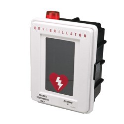 Plastic Defibrillator Wall Case w/Alarm