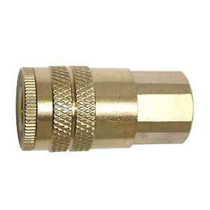 1/4 inch Coupler, Hansen (Brass)