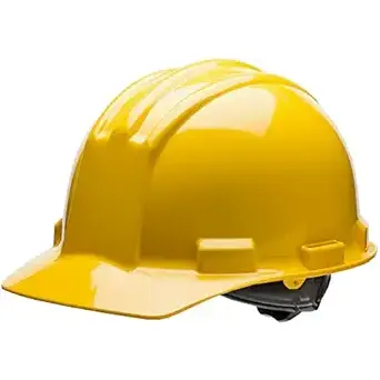 Hard Hat, Yellow, Cap Style, 4pt sus.