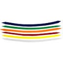 Yellow reflective stripe for application