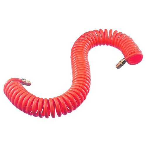 HOSE COILED RED 25 FT