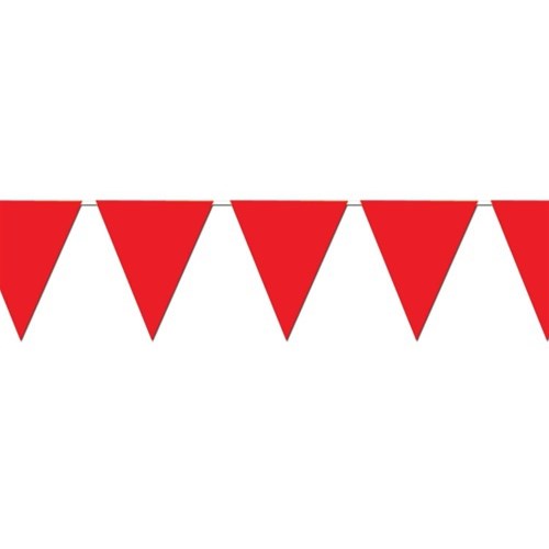 Pennant Vinyl 100' Red