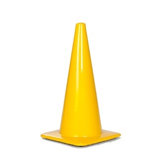 Cone, Yellow PVC, 18inch