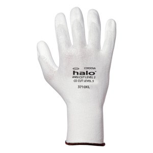 Halo White Machine Knit Shell