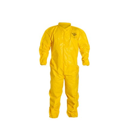 Tychem QC coverall, bound seams, collar,