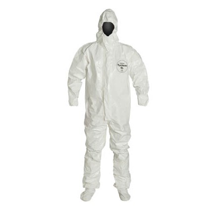 Tychem SL Coverall, White, 2X