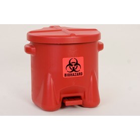 Safety Biohazard Waste Can 10 Gal Red