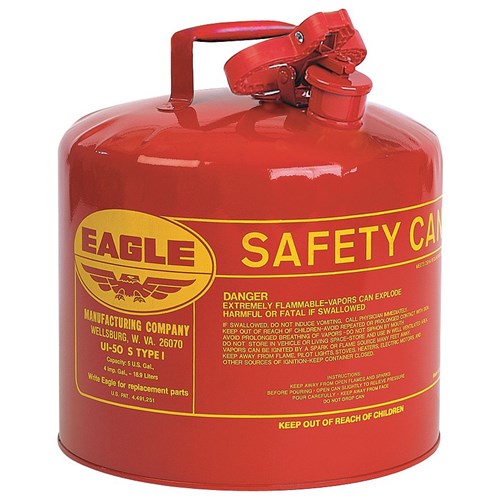 Safety Can, Type 1, Red, 5 Gallon