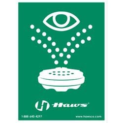 Universal emergency eyewash sign