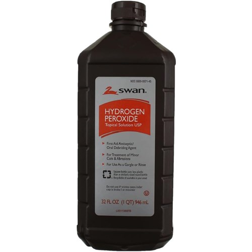 Hydrogen Peroxide Solution, 16 oz Bottle