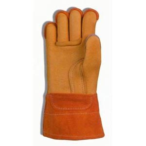 Linemans glove, buckskin, heavy, sz 11