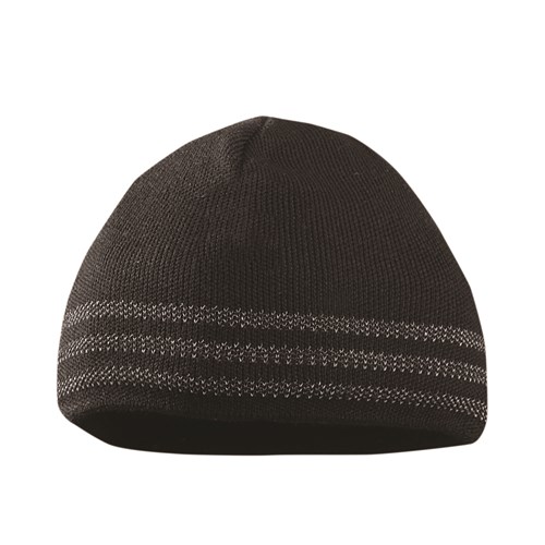 Tri-Band Reflective Beanie, Black