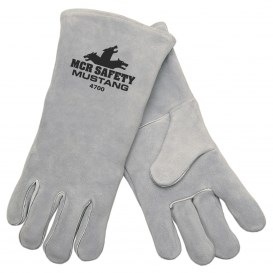 GLOVE LW GRY SIDE LEA WTH