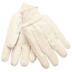 Cotton Canvas Knit Wrist Glove, 12 oz