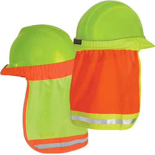 Hard Hat Sun Shield, Orange