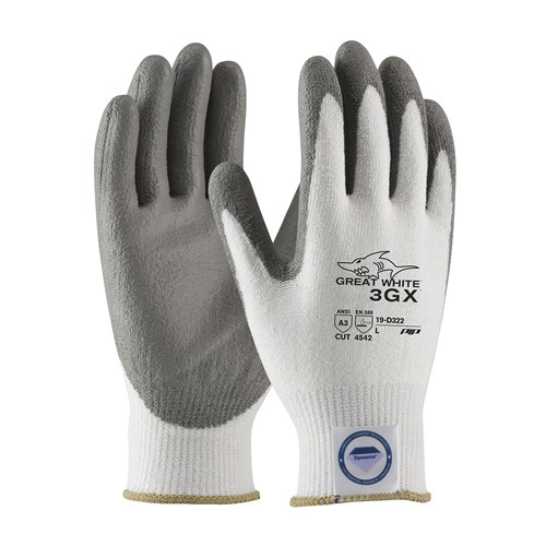 Glove, 13 Gauge Seamless Shell, GY