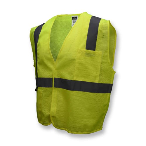 Class 2 Lime Mesh Vest Velcro 2X-Large