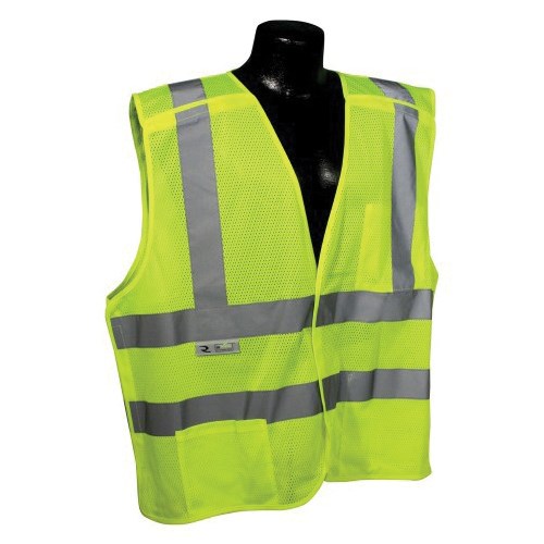 5pt Breakaway Class 2 Lime Mesh Vest MD