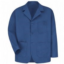 Red Kap Mens Lapel Counter Coat Navy MD