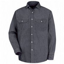 Red Kap Mens DeluxeÂ Denim ShirtÂ  Denim