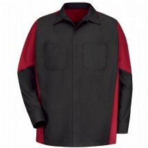 Red Kap Men's Crew Shirt, Charcoal/Grey,