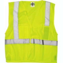 Vest Class II, Lime Green, Velcro 4X