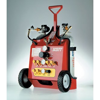 Mobile Air Cart, 2 Outlet, Hansen QD