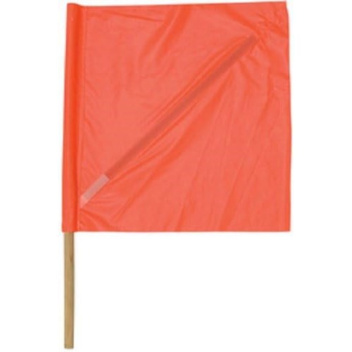 Vinyl Safety Flag with Plastic Stiffener