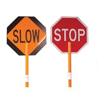 STOP/SLOW Paddle, 24 In, High Intensity