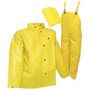 RAINSUIT 3PC YEL PVC/POLY