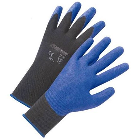 Air Injected PVC Palm Nylon Gloves, MD