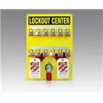 LOCKOUT CENTER, 12-LOCKS,  ALUMINUM