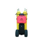 2-CYLINDER AIR CART W/ELECT. L/P ALARM