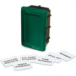 Medium Green Wall Case w/label kit