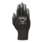 HyFlex Poly Coated Nylon Glv, Black,Sz11