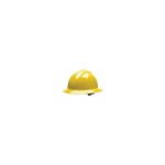 Full Brim Hard Hat, Ratchet Susp, Yellow