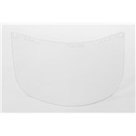 Clear, heat-formed, acetate visor,