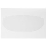 Clear, flat, acetate visor,