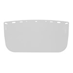 Economy clear, flat, polyester visor,