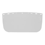 Economy clear, flat, polyester visor,