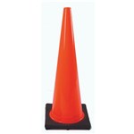 Cone 28in solid Orange w/black base