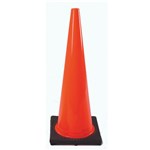 Cone 28in solid Orange w/black base