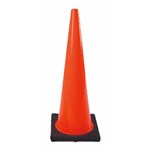 Cone 36in solid Orange w/black base