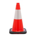 Traffic Cone Orange w/black base 18in