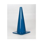 18in Blue PVC Traffic Cone