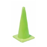 18in Green(Fluorescent) PVC Traffic Cone