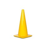 Cone, Yellow PVC, 18inch